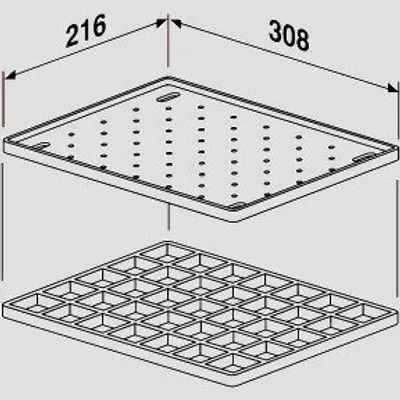 Produktbild von SANIT 60.006.00..0099 Ablageset für multiset anthrazit