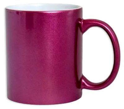Produktbild von Plottermarie Sublimationsrohlinge Sublimations-Tassen für personalisierte Geschenkideen – Sublimationsrohlinge, Fotogeschenke, Personalisierung & DIY Perlmutt Tassen Subli Pink 2er Set