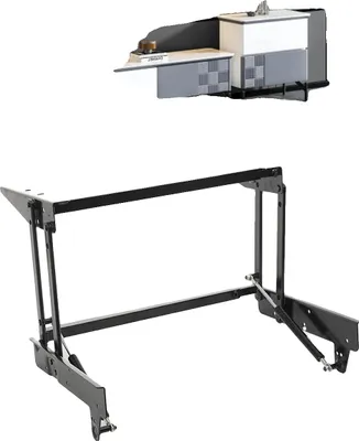 Image de Mécanisme de table basse relevable, métal, 30 cm x 20 cm x 10 cm, compatible avec les projets de bricolage, mécanisme de charnière pour meubles, mécanisme à ressort rabattable