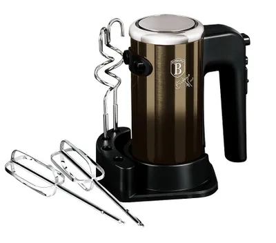 Obrázok produktu pre BERLINGERHAUS Mixér ručný šľahač s príslušenstvom 300 W Shiny Black Collection BH-9433
