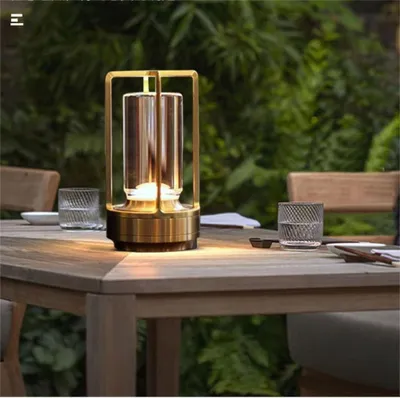 Produktbild von LED Camping Laterne Campinglampe Lampe Wasserdicht Zeltlampe Tragbare Handlampe Wiederaufladbar Notfall Licht Leuchte Notlader Wandern Retoo,Gold