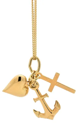 Produktbild von Anhänger Glaube-Liebe-Hoffnung mit Goldkette 585-14 Karat Gold 40 cm