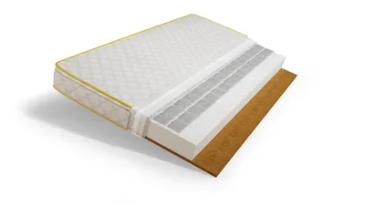Produktbild von Kindermatratze 140x70 cm Buchweizen Kokos Schaumstoff, Wendematratze für Babybett Kinderbett, Orthopädische Babymatratze für Allergiker
