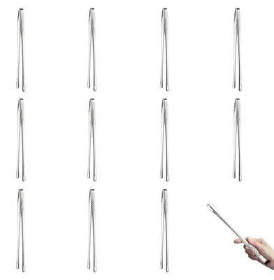 Image de 12 pinces de cuisine - pinces pour barbecue, idéales pour cuisiner