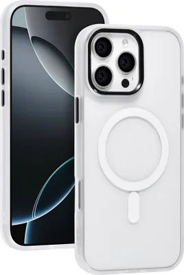 Produktbild von TUNIQ iPhone 16 Pro Max Back cover case - Magsafe - silicone - White