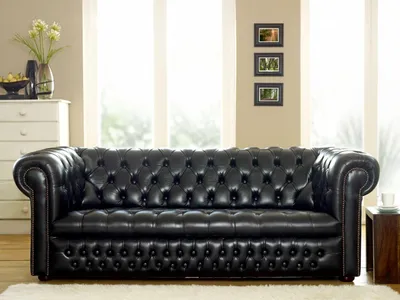 Produktbild von Chesterfield Design Luxus Polster Sofa Couch Sitz Garnitur Leder Textil Neu #119