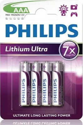 Produktbild von Bateria litowa Philips AAA Ultra - 4 szt