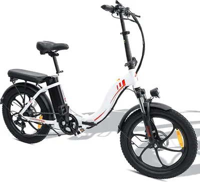 Produktbild von 20 Zoll Elektrofahrrad Klapprad für Erwachsene 15E Klappfahrrad Faltrad Farbe:Weiss