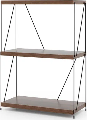 Obrázek produktu pro 3patrová stojící police s kovovým rámem Úložný regál na průmyslové police 60 x 29,5 x 85,5 cm