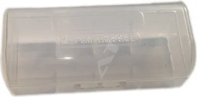 Obrázok produktu pre Úložný box pre 1x 26650, rozmery max. 26x67mm, zvyčajne nie je vhodný pre chránenú batériu, priehľadný
