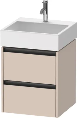 Produktbild von Duravit Ketho.2 Wastafelonderkast 48,4x46x54,9 cm Mat Taupe