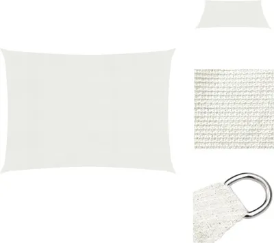 Immagine prodotto di vidaXL Tenda da sole 160 g/m² bianca 4x5 m HDPE - Ombrelloni e tende da sole