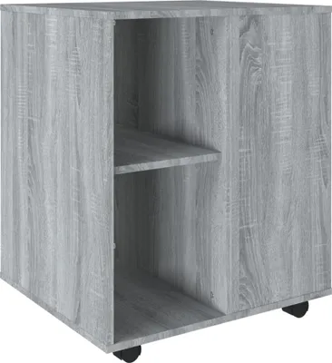 Obrázek produktu pro vidaXL Skříňka na kolečkách Grey Sonoma 60x53x72 cm Dřevěný materiál