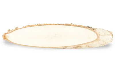 Produktbild von Birkenscheibe oval ca. 20 x 10cm