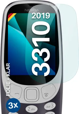 Produktbild von moex® 3x Schutzfolie kompatibel mit Nokia 3310 (2017) - Displayschutzfolie dünn Folie, Klar