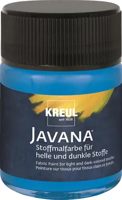 Produktbild von KREUL Textilfarbe JAVANA blau 50 ml