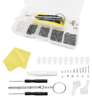 Productafbeelding van Brillenreparatieset - 527-delig - Met pincet en schroevendraaier