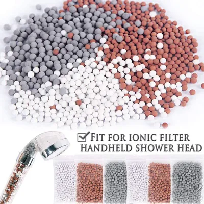 Produktbild von Negativen ionen,Duschkopf Kalk Filter 6 Pack,aktiven stein für ionische filter - Entfernt Chlor, Verunreinigungen und Bakterien-Erweicht hartes Wasser, um Haut und Haar zu verjüngen