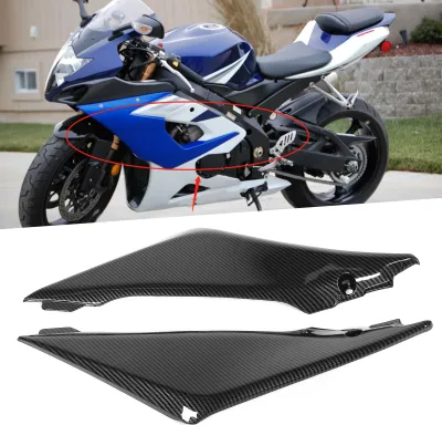 Produktbild von Gastank-Seitenabdeckung, Verkleidung, Kohlefaser-Stil, passend für Suzuki GSX-R 1000 2005–2006 K5