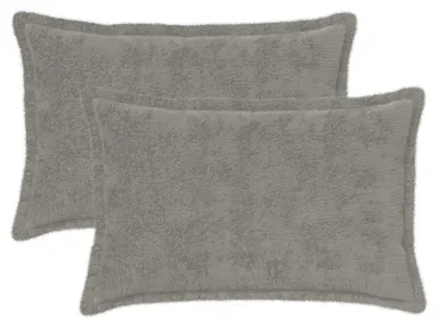 Productafbeelding van vidaXL Kussenhoezen, 2 stuks, HOUTEN, lichtgrijs, 40 x 60 cm