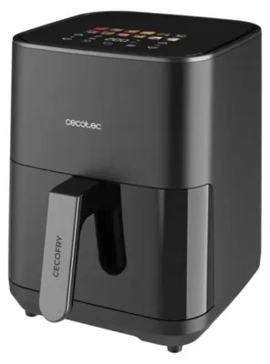 Produktbild von Cecotec Cecofry&Grill Duoheat 4000, Heißluftfritteuse, 4 l, 40 °C, 200 °C, Einzelbild, Schwarz