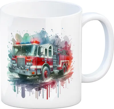 Produktbild von Feuerwehrauto Kaffeebecher