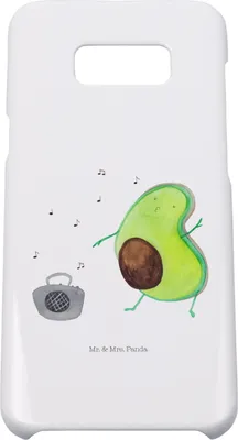 Produktbild von Mr. & Mrs. Panda Samsung Galaxy S8 plus Handyhülle  Avocado Tanzen - Weiß - Geschenk, Feier, Handy, Party, Cover, Singen, Musik, Case, Hülle