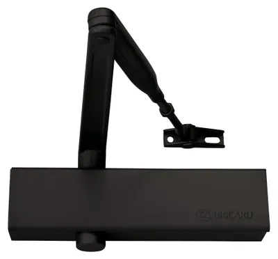 Hydraulischer Türschließer, Kraft 2-4, 80 kg, Standardarm, schwarz