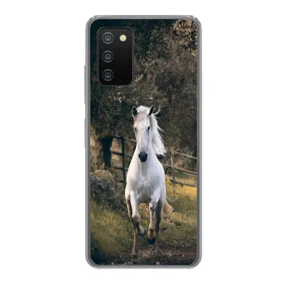 Produktbild von MuchoWow® Handyhülle Schutzhülle Hülle für Samsung Galaxy A03s Pferd - Natur - Schlamm Silikon Softcase Handy Hülle - Schutz