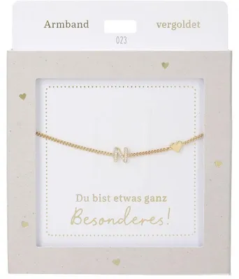 Immagine prodotto di Bracciale da donna in acciaio inossidabile con ciondolo a forma di cuore, color argento o color oro, regolabile da 15 a 20 cm - Oro