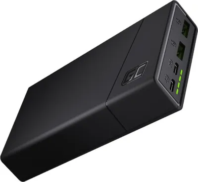 Produktbild von Green Cell Powerbank GC PowerPlay20 | 3-Port 20000mAh Externer Akku mit USB-C 18W Power Delivery und 2X USB Ultra Charge 18W Schnellladetechnologie QC 3.0 für iPhone, iPad Pro, Samsung, Tablets PBGC03