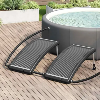 Immagine prodotto di vidaXL Pannelli solari riscaldanti curvi per piscina 2 pezzi 110x65 cm