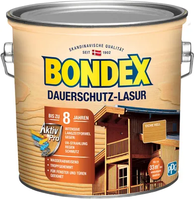 Produktbild von BONDEX Dauerschutz-Lasur eiche hell 2,5 l