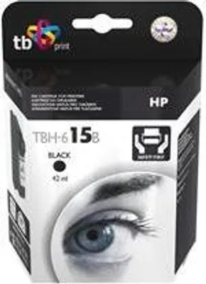 Image de TB Print Ink TBH-615B (HP No. 15-C6615DE) Black remanufactured