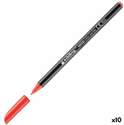 Produktbild von 10 edding 1200 Filzstifte rot