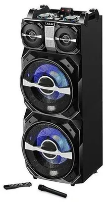 Produktbild von Akai DJ-T5, 300 W, 20 - 20000 Hz, Schwarz, LED, 29,8 kg, 465 mm