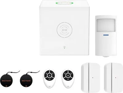 Zdjęcie produktu dla Bezprzewodowy system zabezpieczeń do domu – zestaw 8-częściowy – alarm antywłamaniowy.