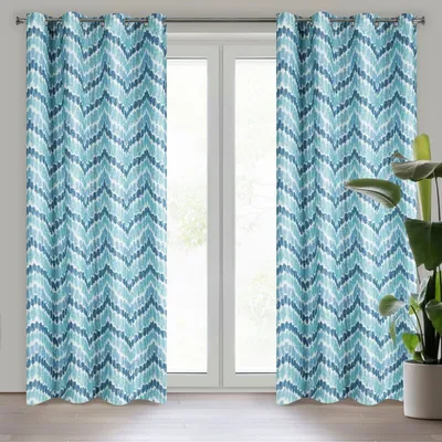 Produktbild von Vorhang ANN blau 140x250 cm  Ösen
