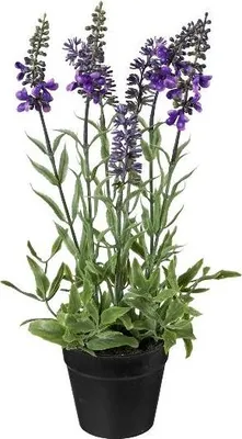 Produktbild von artplants.de Kunstblume Lavendel KENSY im Kunsttopf, violett, 30cm - Deko Lavendel