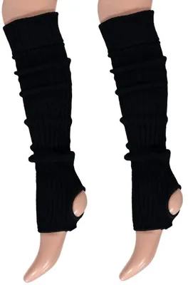 Produktbild von krautwear Damen Mädchen 2 Paar Ballettstulpen mit Fersenloch, 55 cm