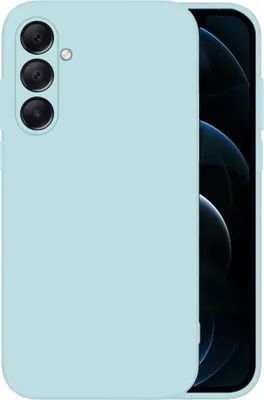 Produktbild von Hülle für Samsung Galaxy A13 5G mit 9H Displayglas Displayschutz Case Cover Bumper Smartphone Softgrip Schutzhülle Farbe: Hellblau