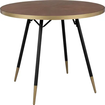 Produktbild von Housecraft Living Denise Esstisch Rund 91 cm cm Holz Braun/ Gold