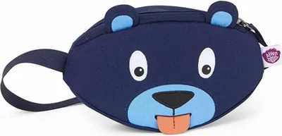 Produktbild von AFFENZAHN Kinder Bauchtasche Bär blau