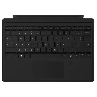 Produktbild von Microsoft Surface Pro Signature Type Cover FPR, Touchpad, Microsoft, - Surface Pro - Surface Pro 4 - Surface Pro 3, Schwarz, Andocken, Microsoft Cover port