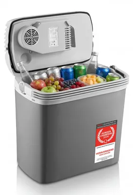 Produktbild von TZS First Austria - Thermoelektrische Kühlbox 16L - Kühlen & Wärmen - 3-fach Stromversorgung inkl. USB-C - Minibar für Auto & Camping - Grau