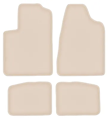 Productafbeelding van Velours automatten voor Chrysler Sebring II 2003-2007 (sedan) – 4-delig, beige, op maat – Wielganizator FORTUNA