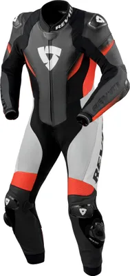 Zdjęcie produktu dla Jednoczęściowy kombinezon motocyklowy Revit Control, czarno-biało-czerwony, rozmiar 46