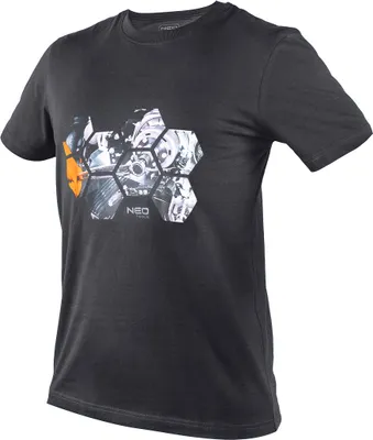 Produktbild von NEO TOOLS Herren T-Shirt Unterhemd Herren - Kurzarm Shirt Männer aus Baumwolle - Werkstatt T-Shirt mit Aufdruck