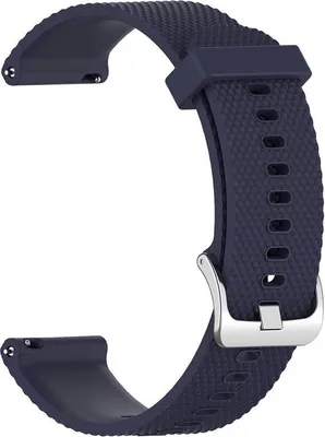 Produktbild von BStrap Silicone Land Armband für Garmin Vivoactive 3, dark blue