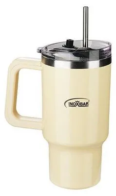 Image de Thermo mug - INOXIBAR - 96 cl - acier inoxydable - double paroi - maintien chaud/froid